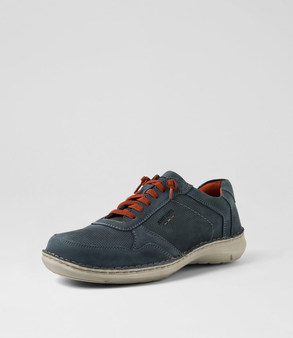 New Anvers 97 Indigo Nubuck Lace Up Flats