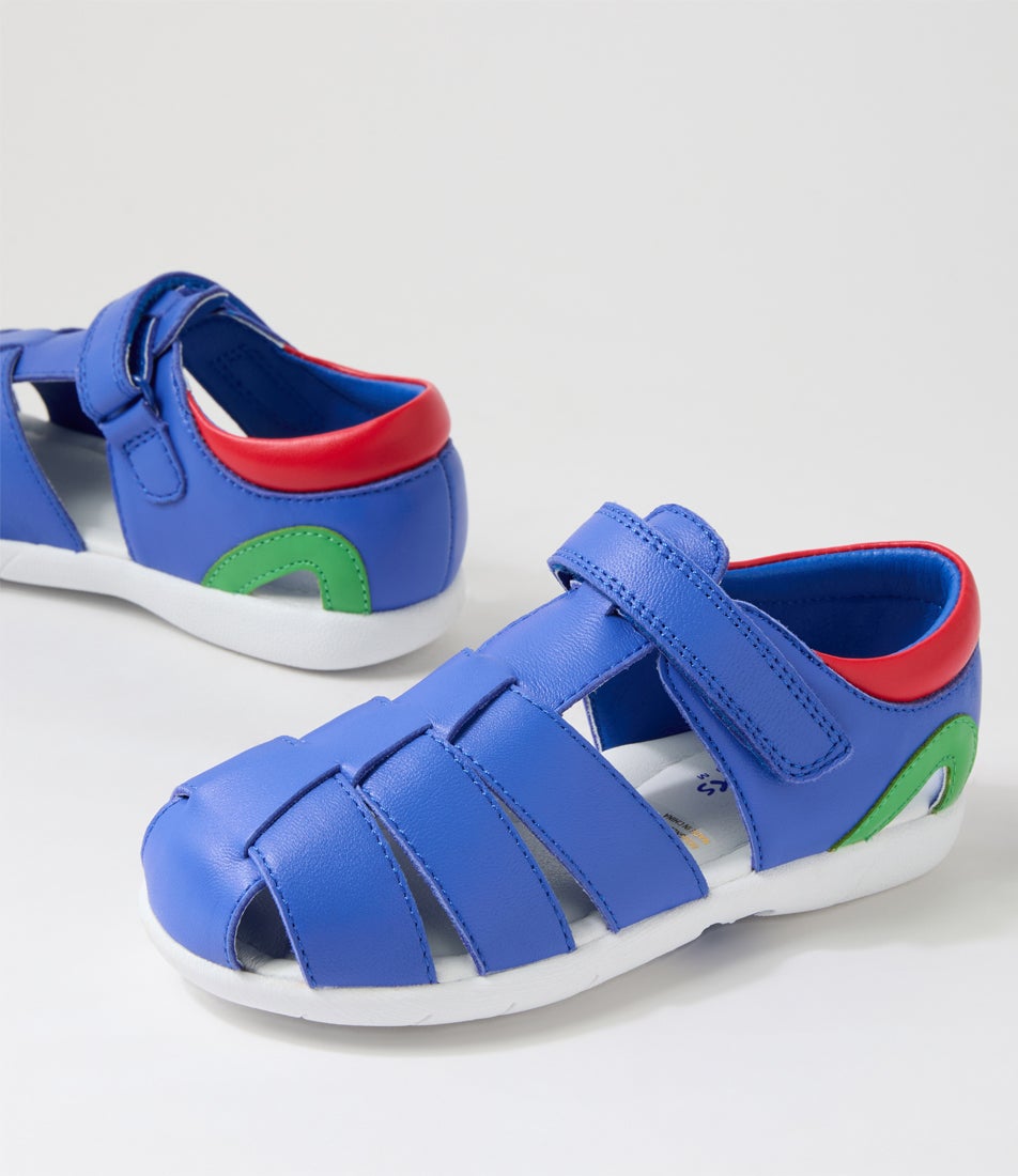 Sonny Toddler Blue Multi Leather Sandals