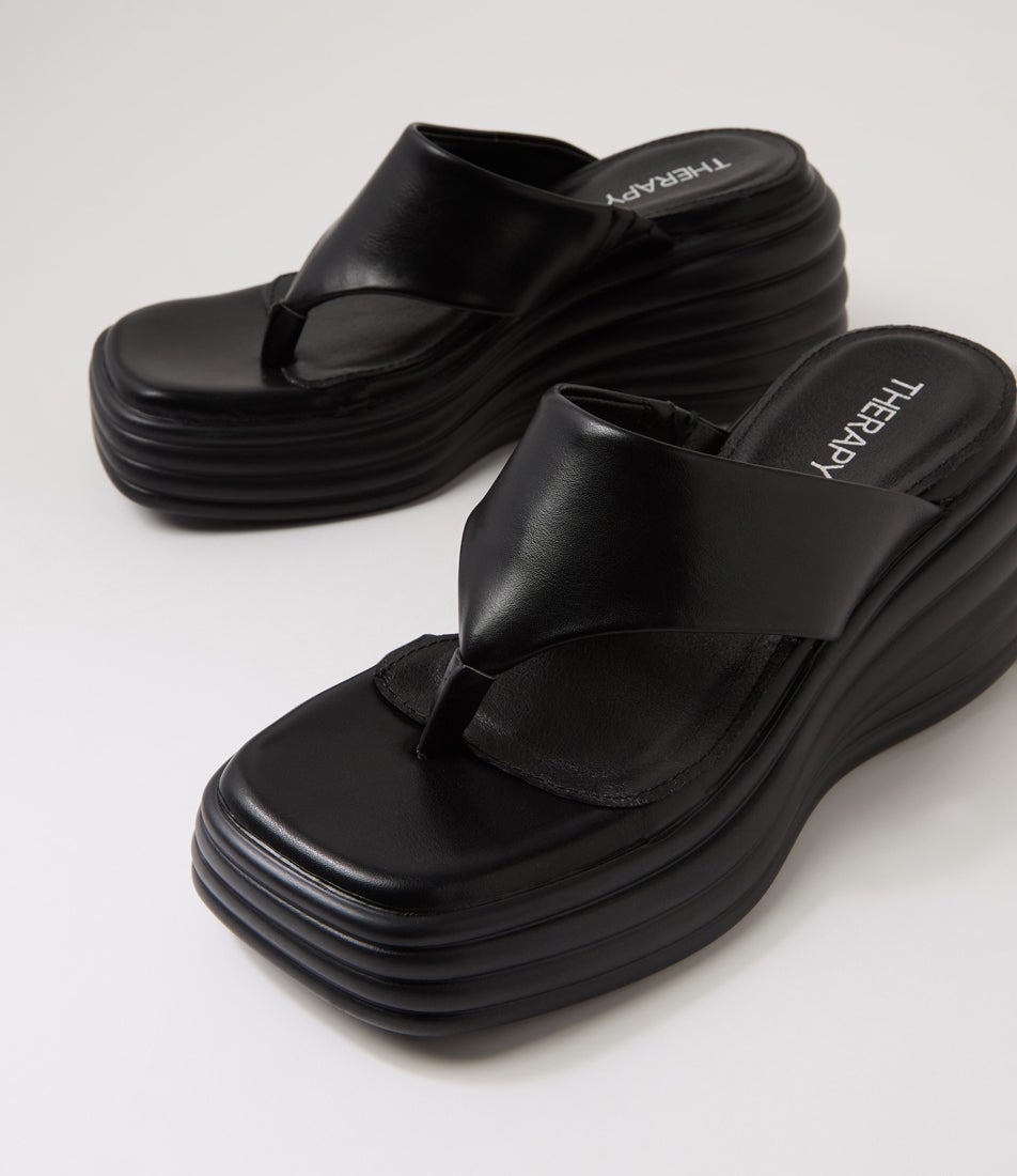 Frame Black Sandals
