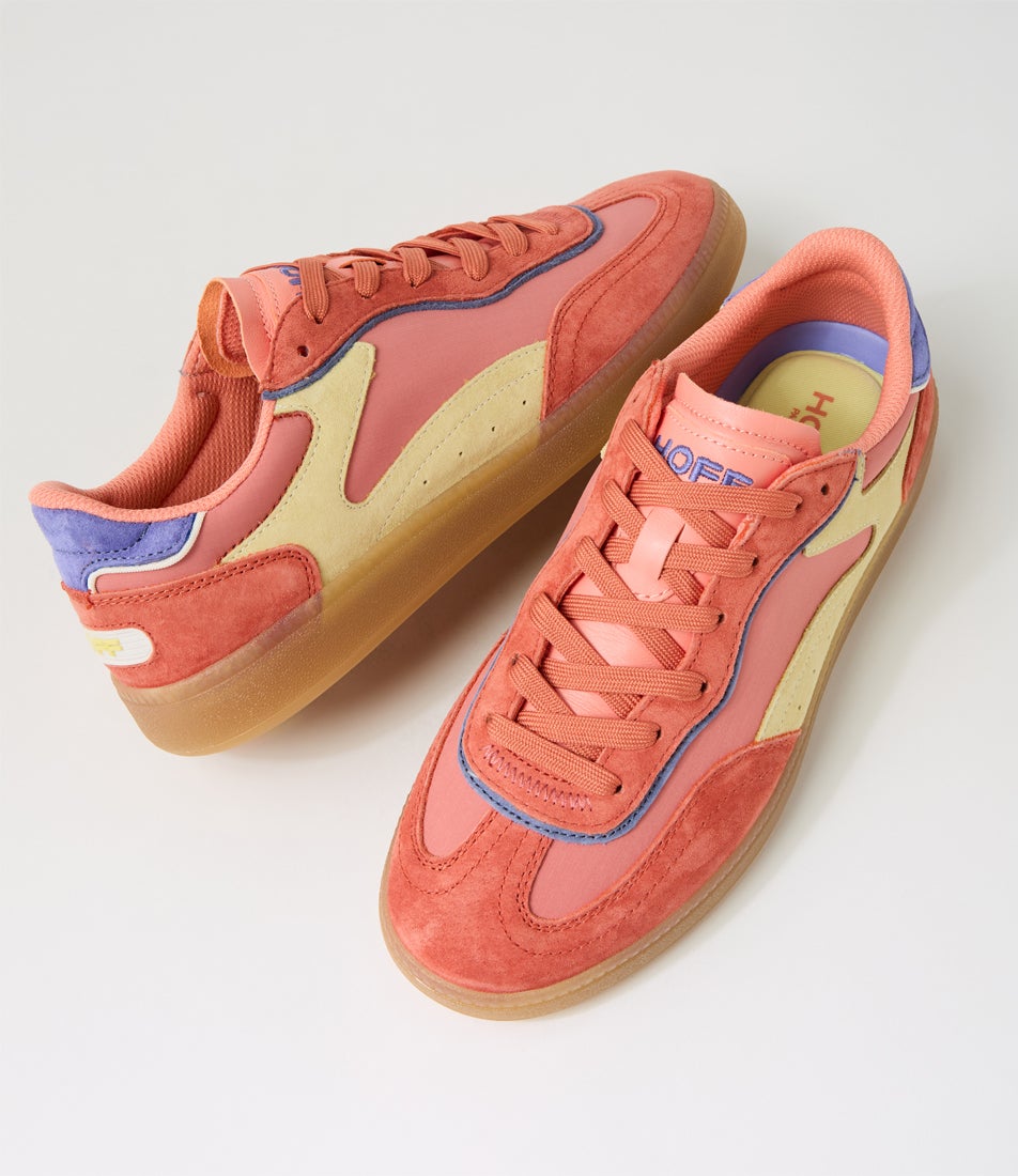 Park Rosa Women Pink Multi Leather Fabric Sneakers