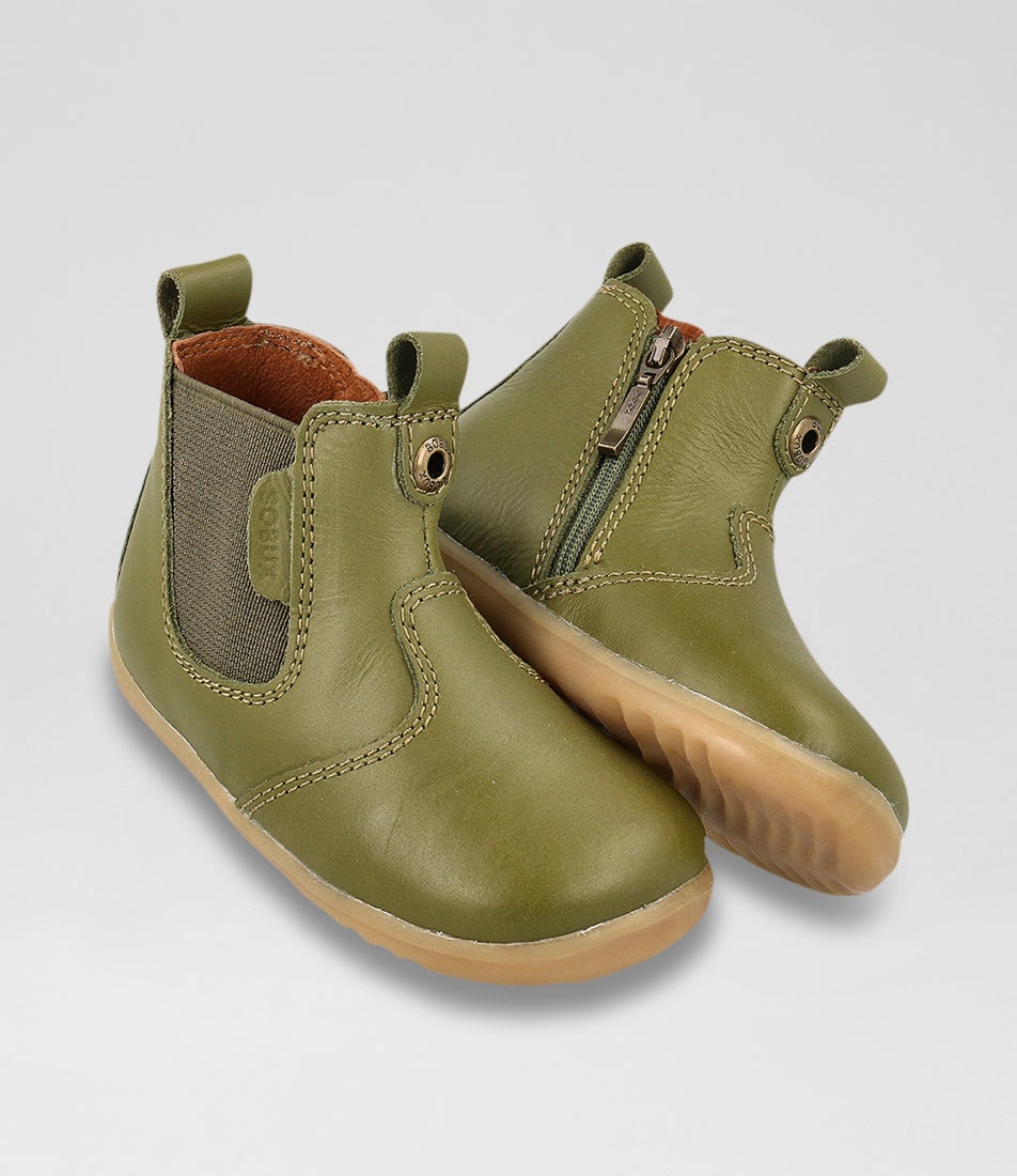 Su Jodhpur Infant Sea Kelp Leather Chelsea Boots
