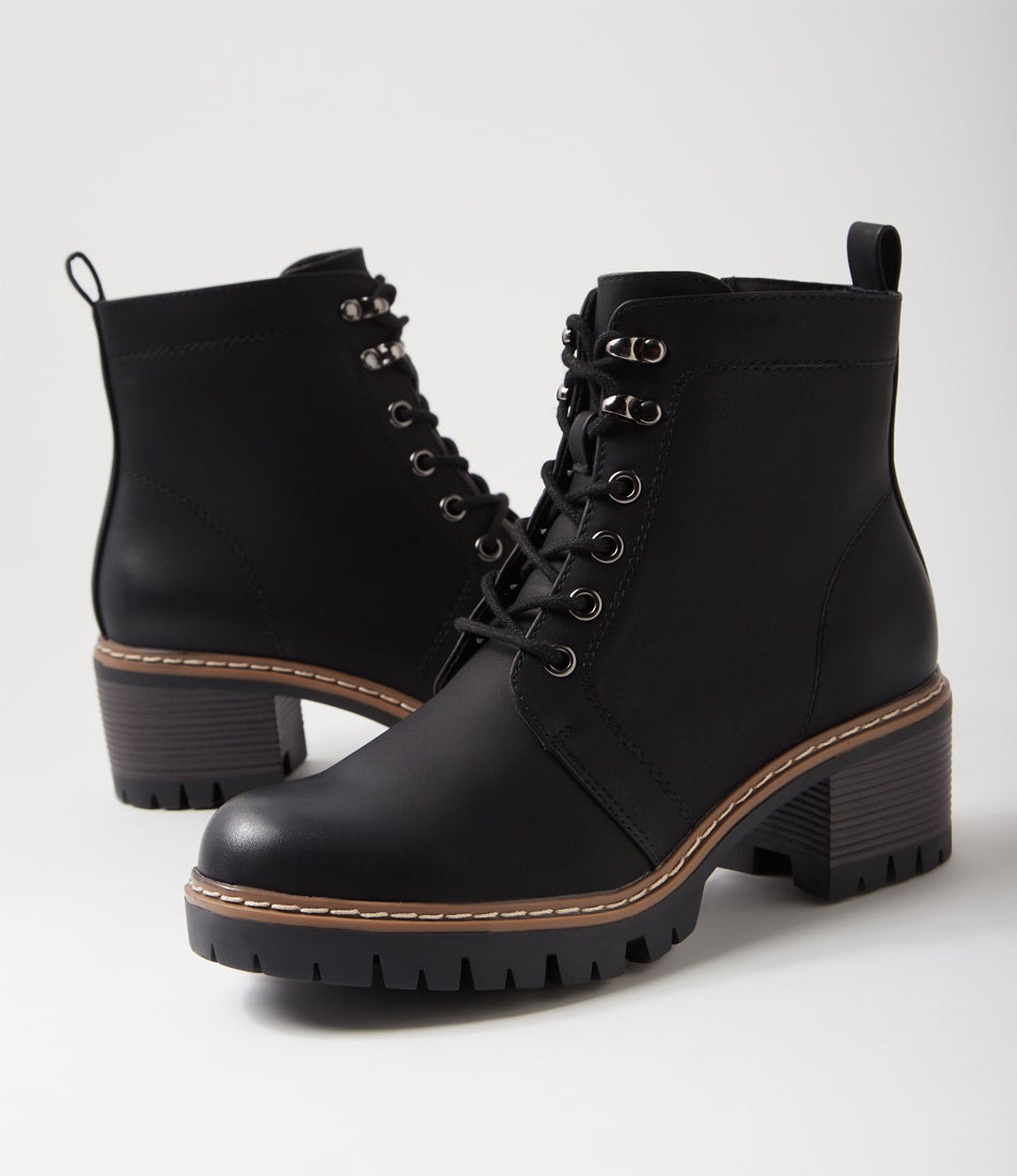 Foggit Black Ankle Boots