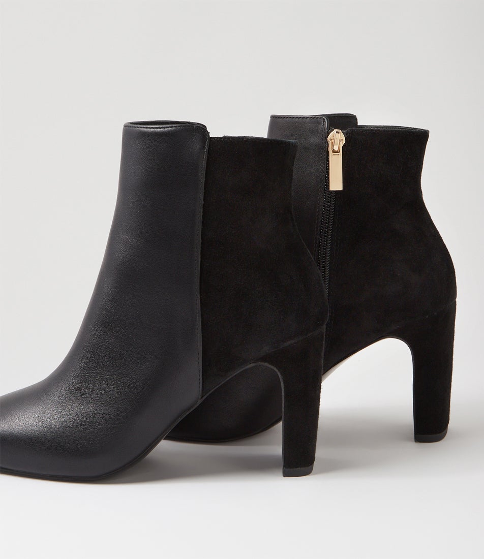 Chloe Black Leather Ankle Boots