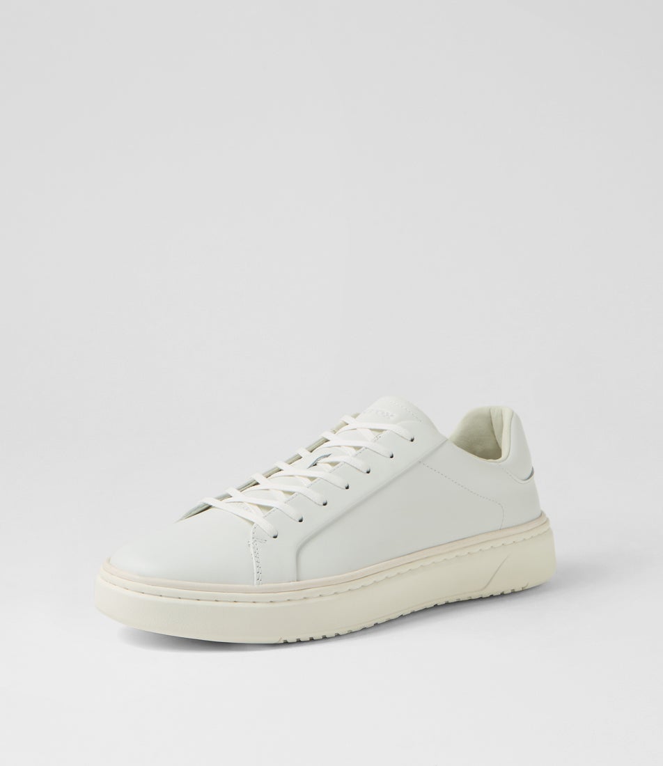 U Zackerty A White Leather Sneakers