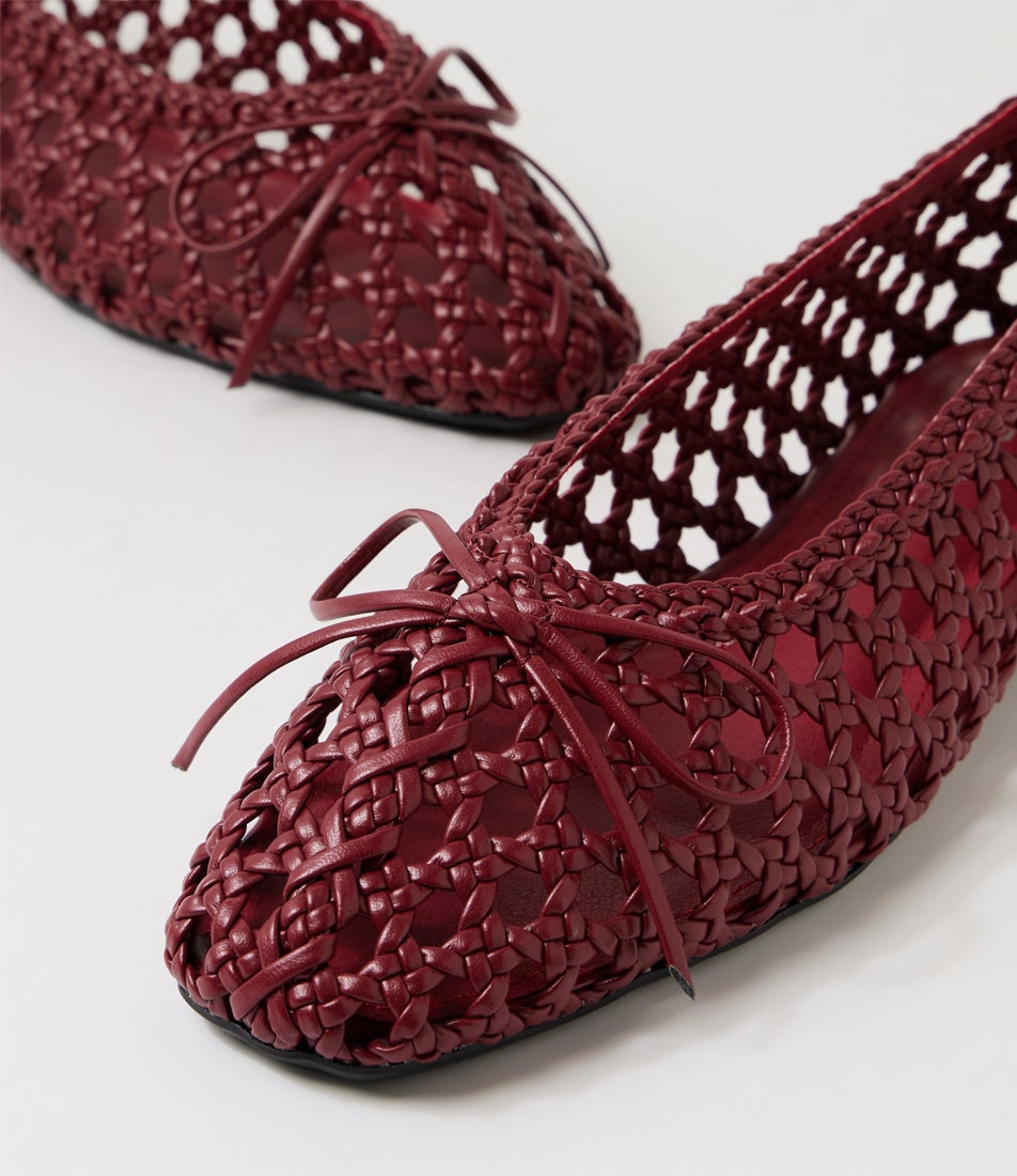 Oaklyn Bordeaux Ballet Flats