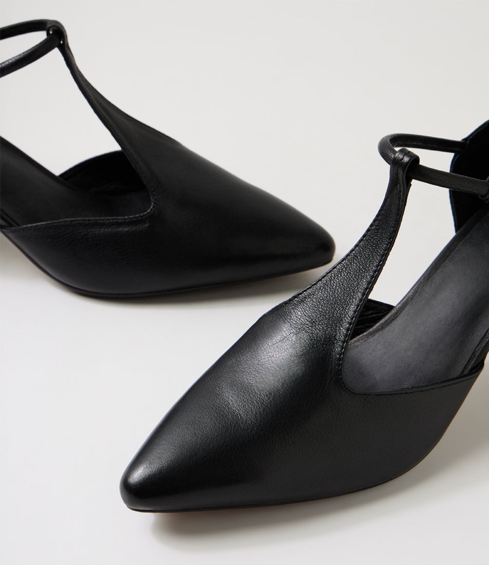 Mamamia Black Leather Heels