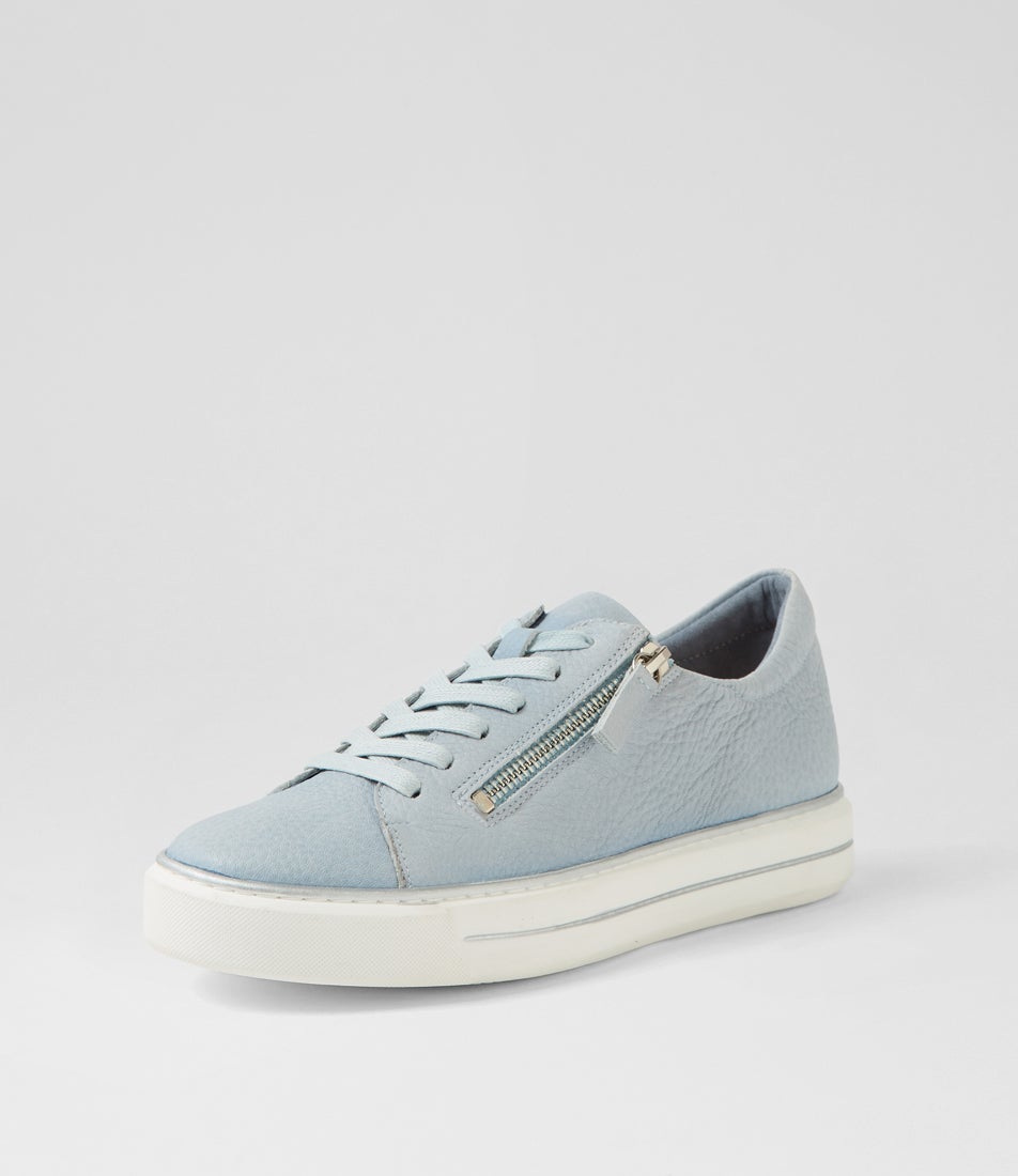 Kerk W Denim Tumble Leather Sneakers