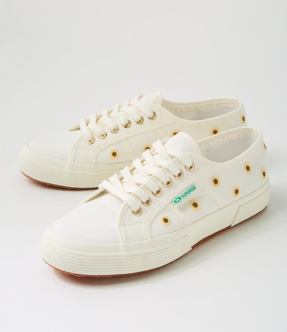 2750 Sunflower White Avorio Canvas Sneakers