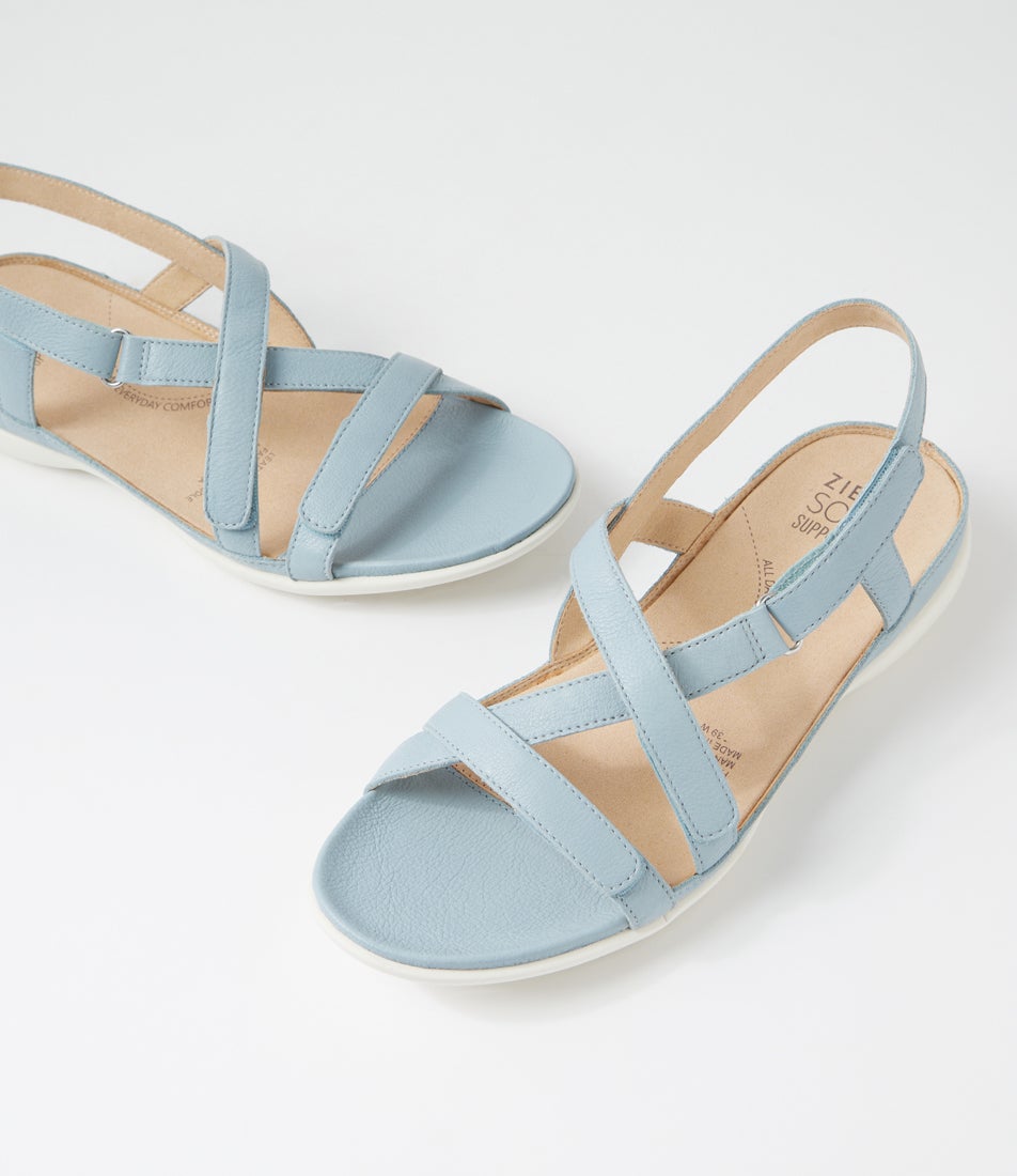 Brittoh W Denim Leather Sandals