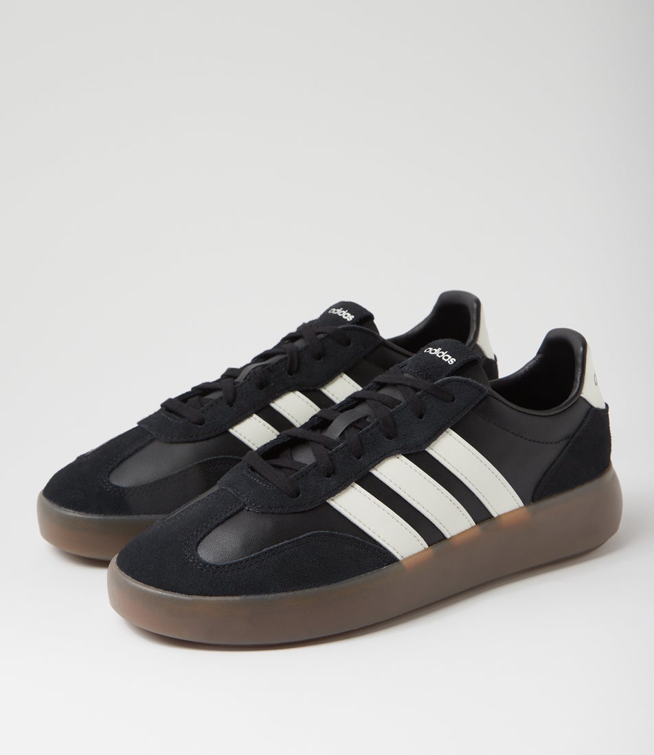 Barreda Decode Lux M Core Black Off White Gum Fabric Sneakers