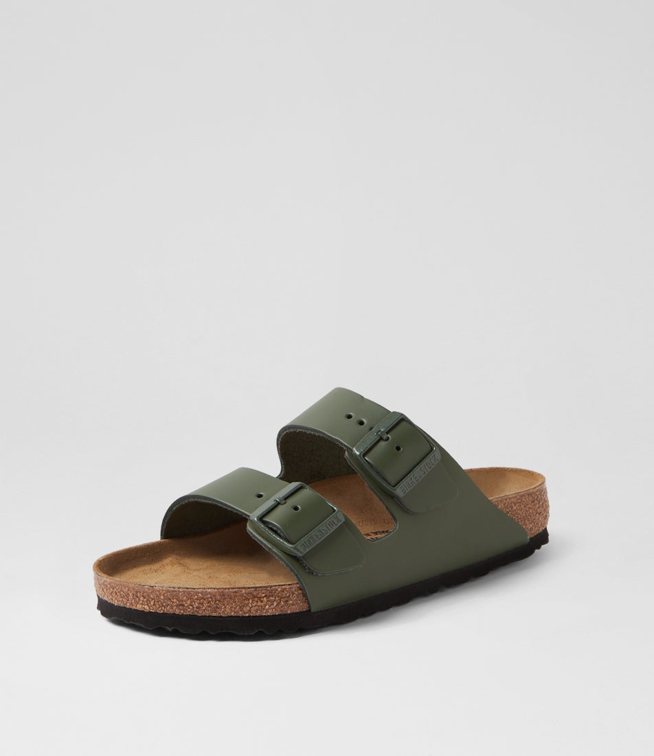 Arizona Thyme Leather Slides