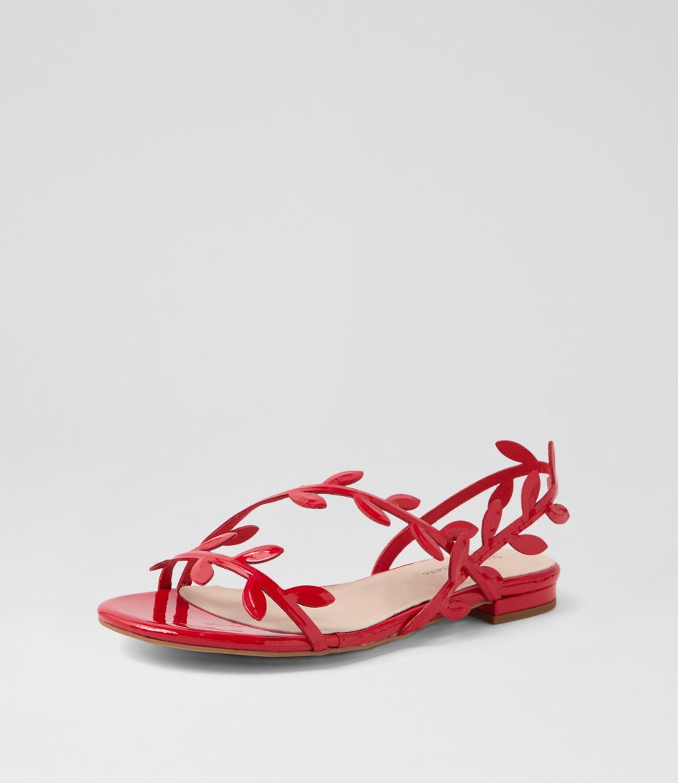 Kimberly New Red Patent Leather Sandals