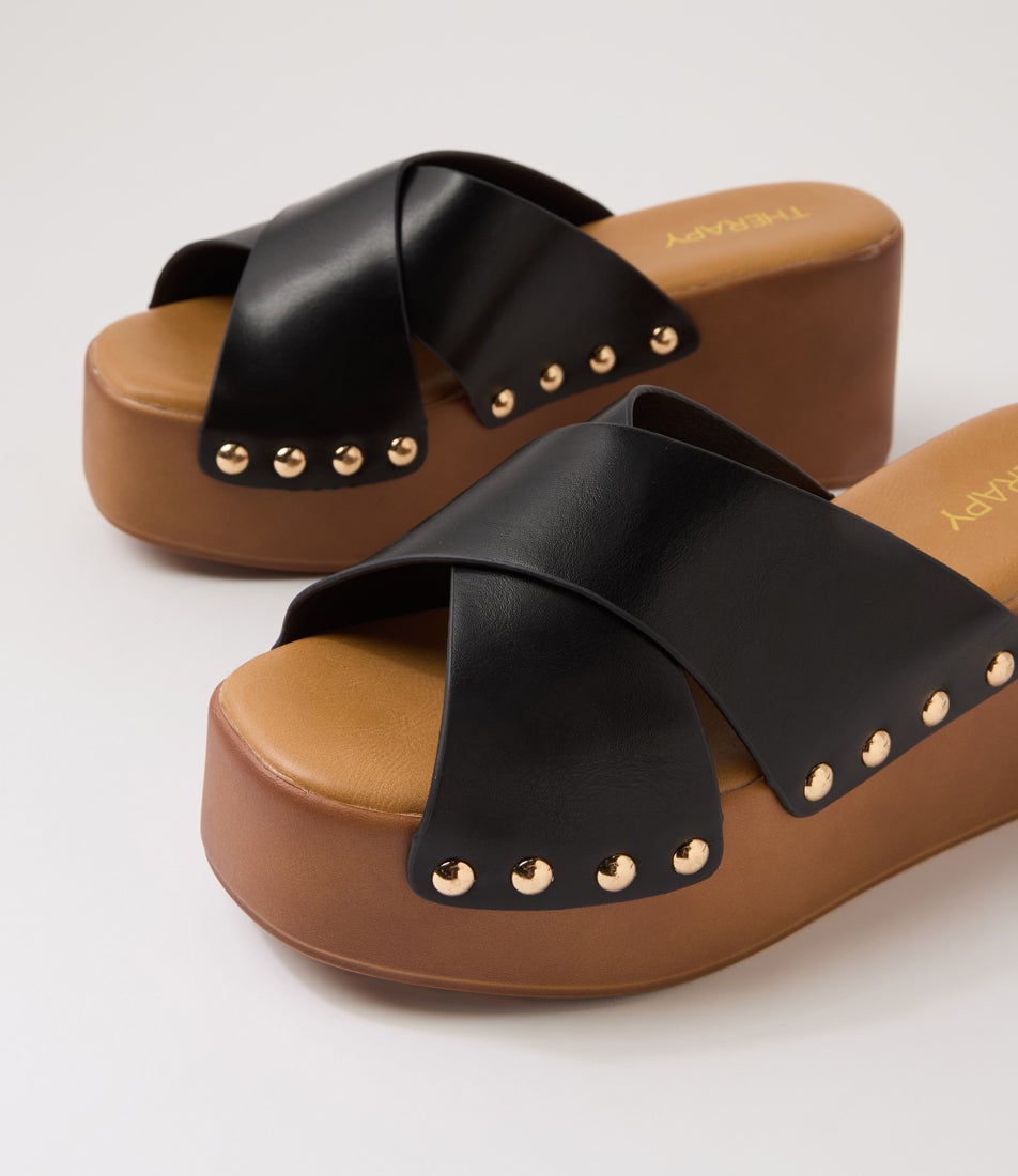 Iver Black Sandals