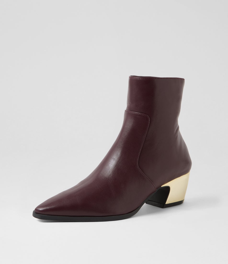 Pistoni Wine Ankle Boots