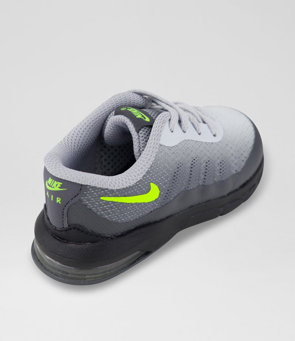 Air Max Invigor Toddler Dark Grey Volt Cool Grey Fabric Sneakers