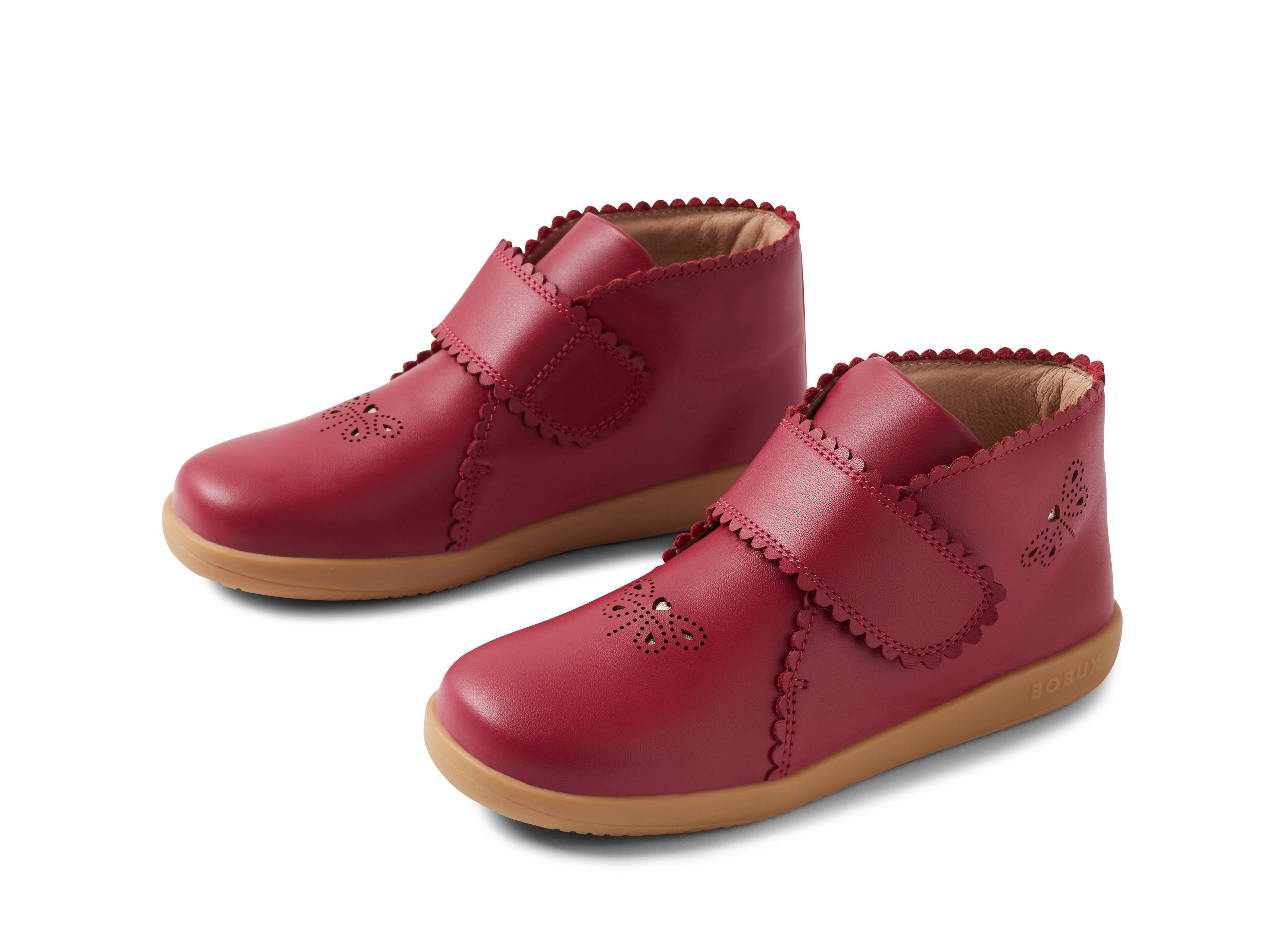 Kp Willow Tibitan Red Leather Ankle Boots