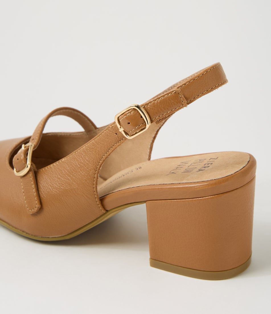 Villo Xw Tan Leather Heels