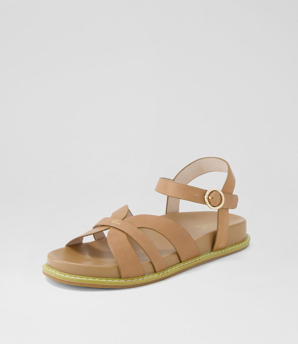 Talia Tan Leather Sandals
