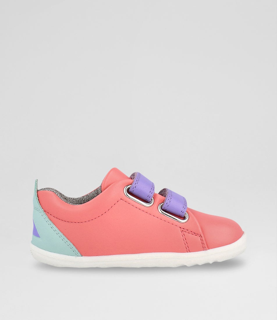 Su Grass Court Infant Ocean Coral Mauve Combo Leather Sneakers