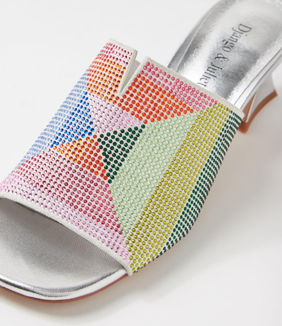Wenz Silver Multi Sandals