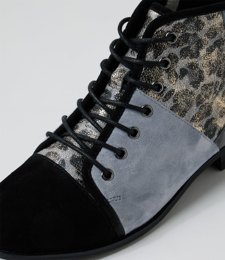 Tyrah Xf Slate Suede Multi Ankle Boots