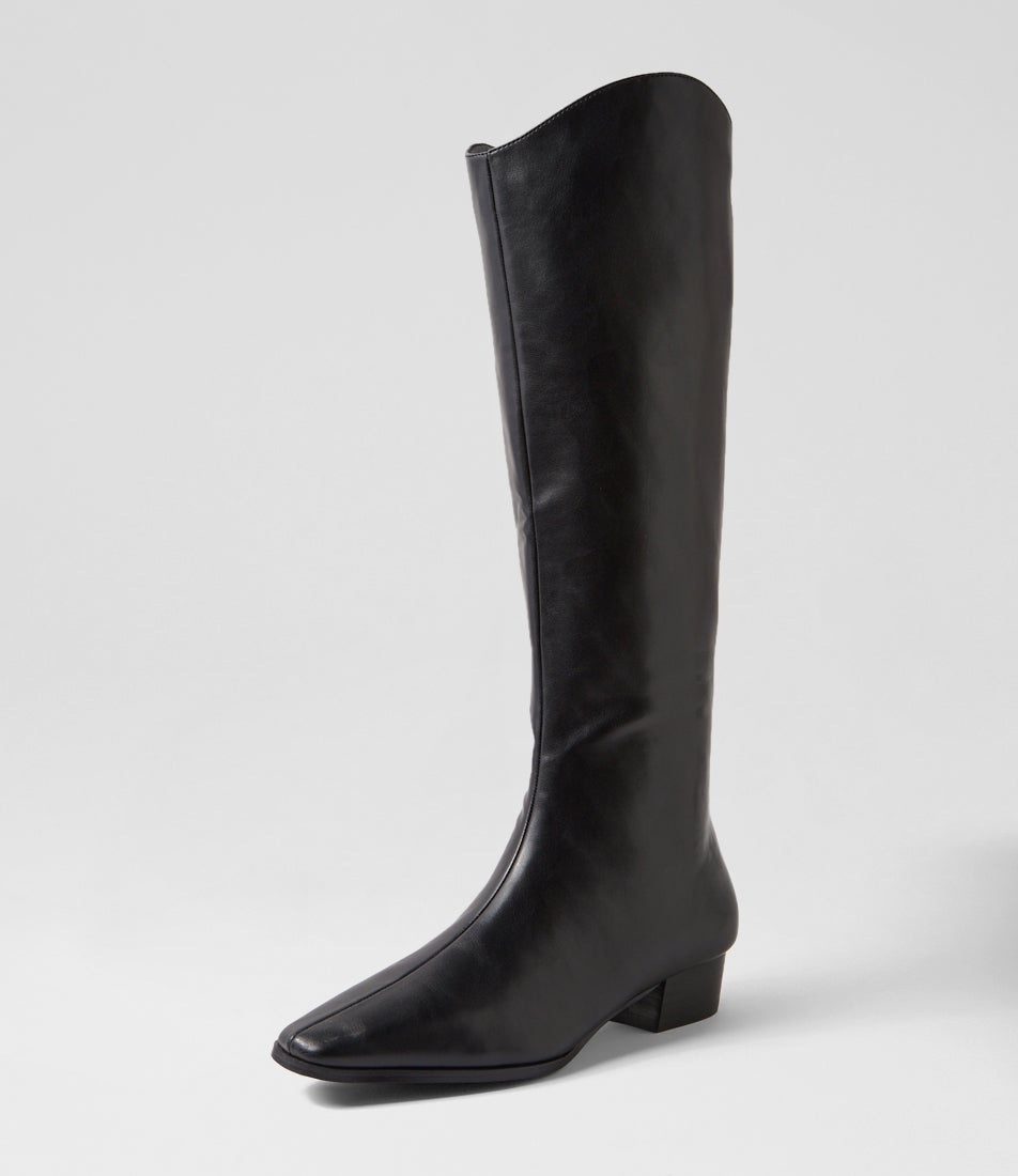 Canterbury Black Knee High Boots