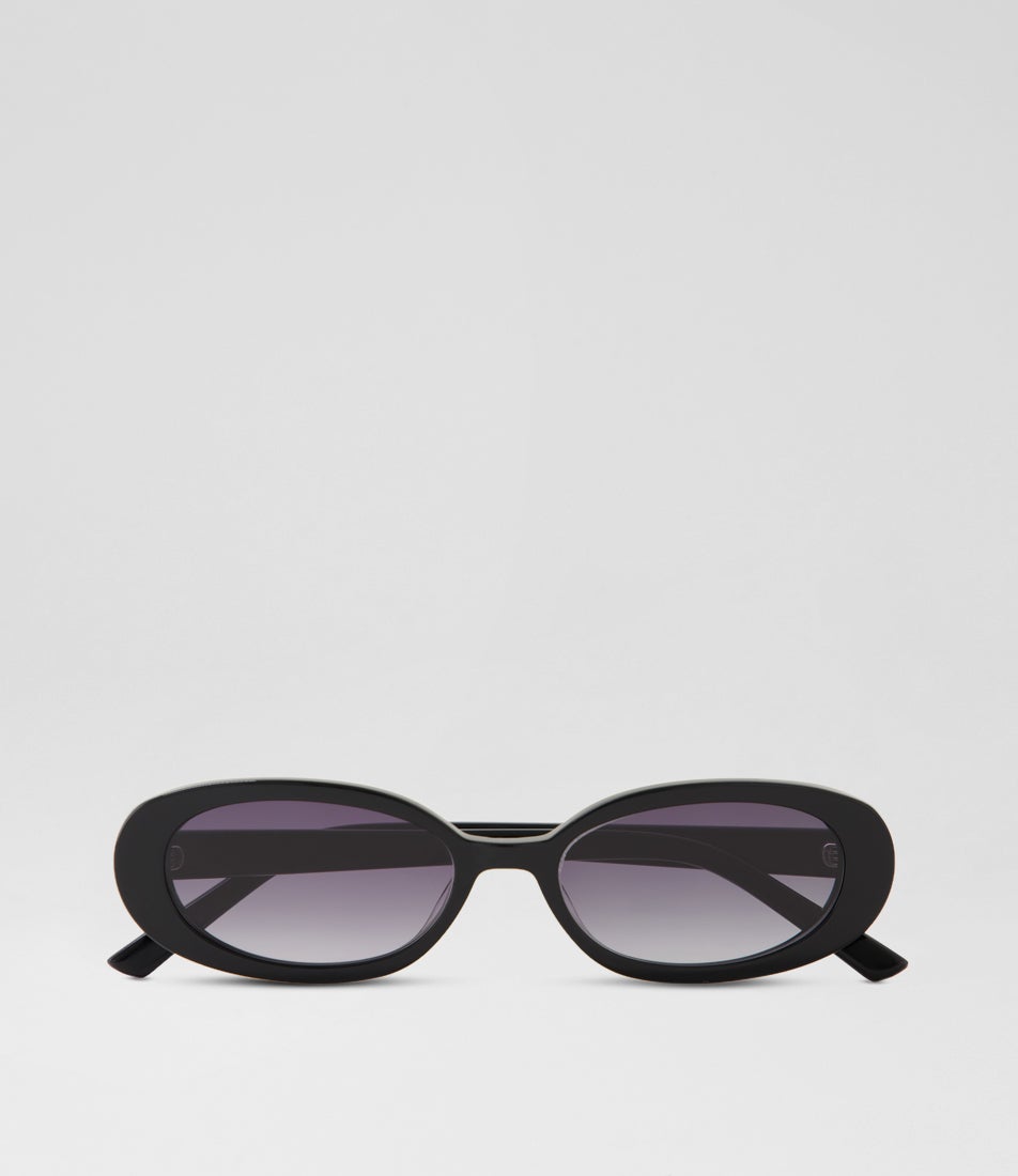 Mia Black Smoke Gradient Acetate Sunglasses