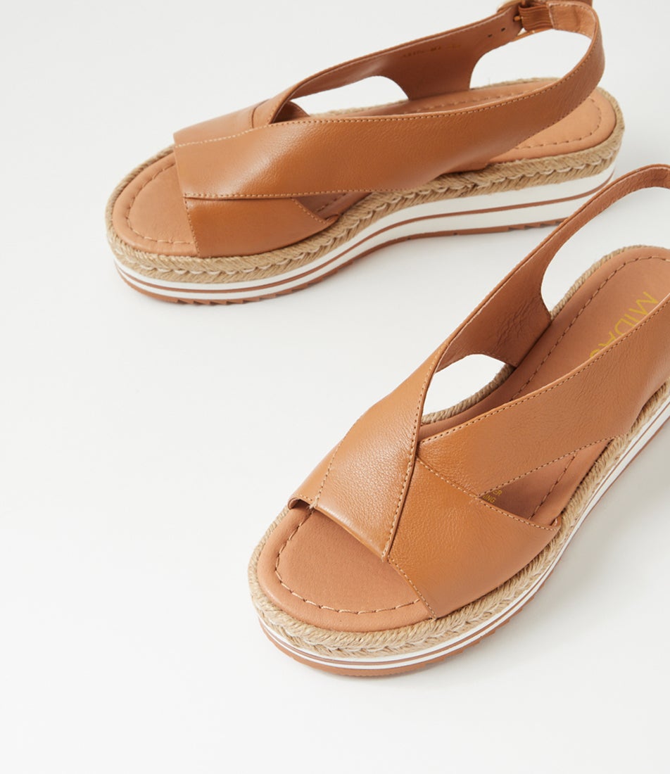 Axus Dark Tan Leather Sandals