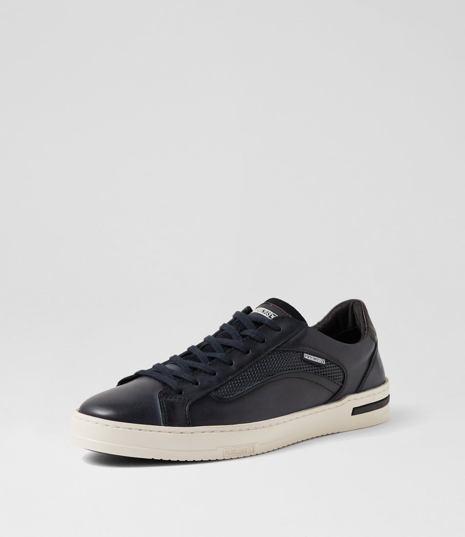 Xativa 07 Blue Leather Sneakers
