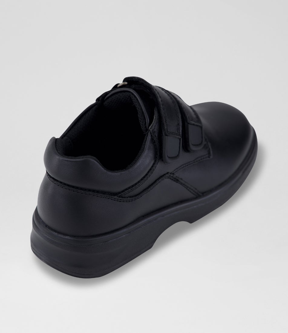 Jem Junior Black Suede Pu Flat Shoes
