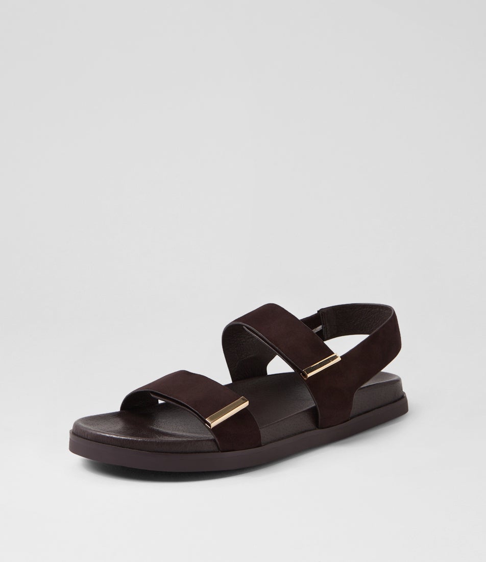 Ruskit Choc Suede Sandals