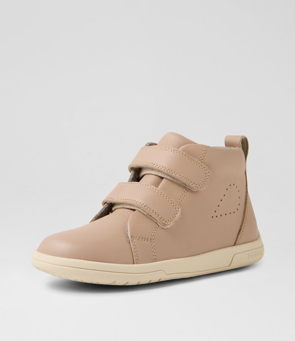 Kp Grass Court High 2 Junior Warm Taupe Leather Ankle Boots