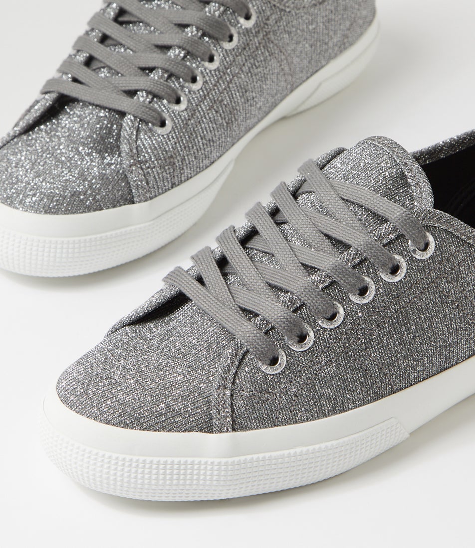 3750 Jersey Lame Leggera Dark Grey Canvas Sneakers