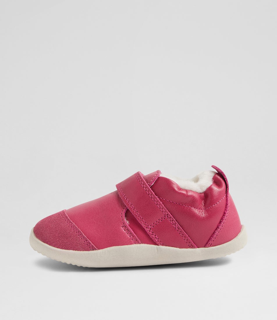 Xp Marvel Arctic Infant Cerise Leather Flat Shoes