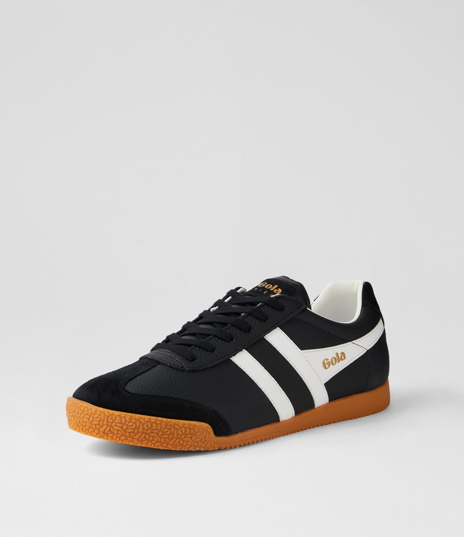 Harrier Leather M Black White Leather Sneakers