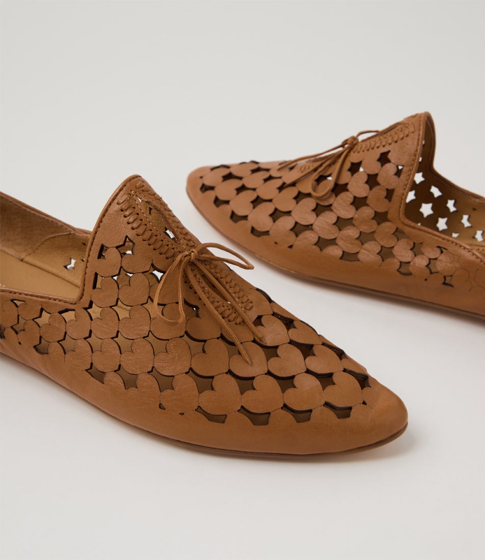 Sumi Dark Tan Leather Loafers Sumi Dark Tan Leather Loafers