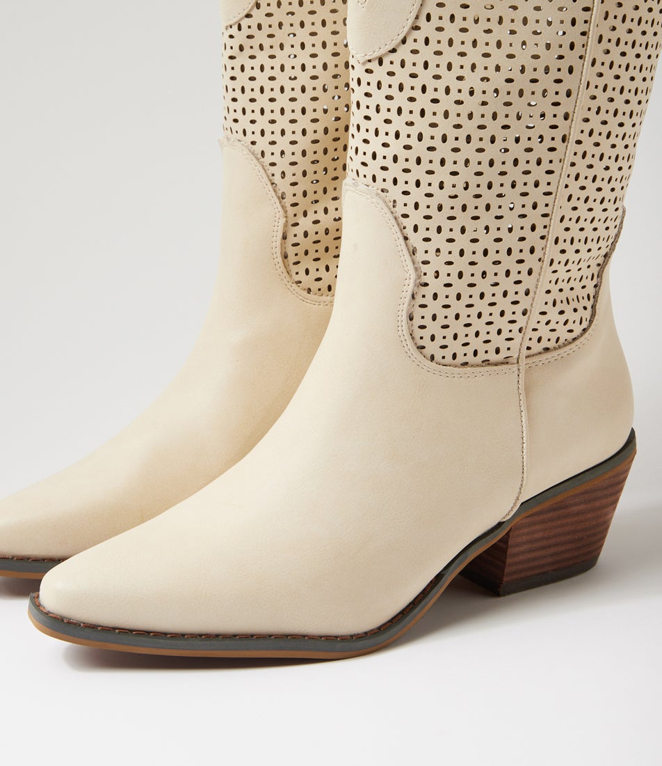 Maxine Shell Fabric Knee High Boots