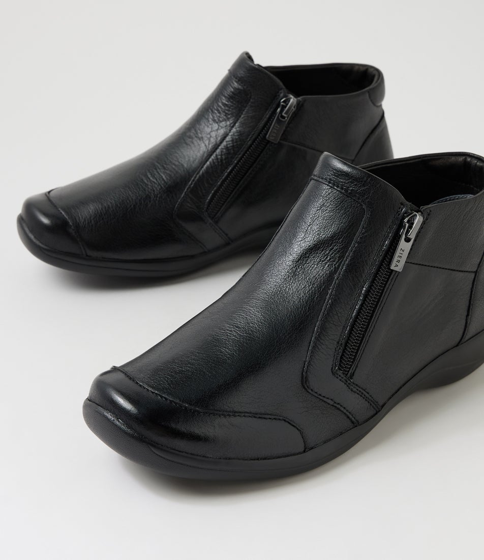 Jessel Xf Black Leather Ankle Boots