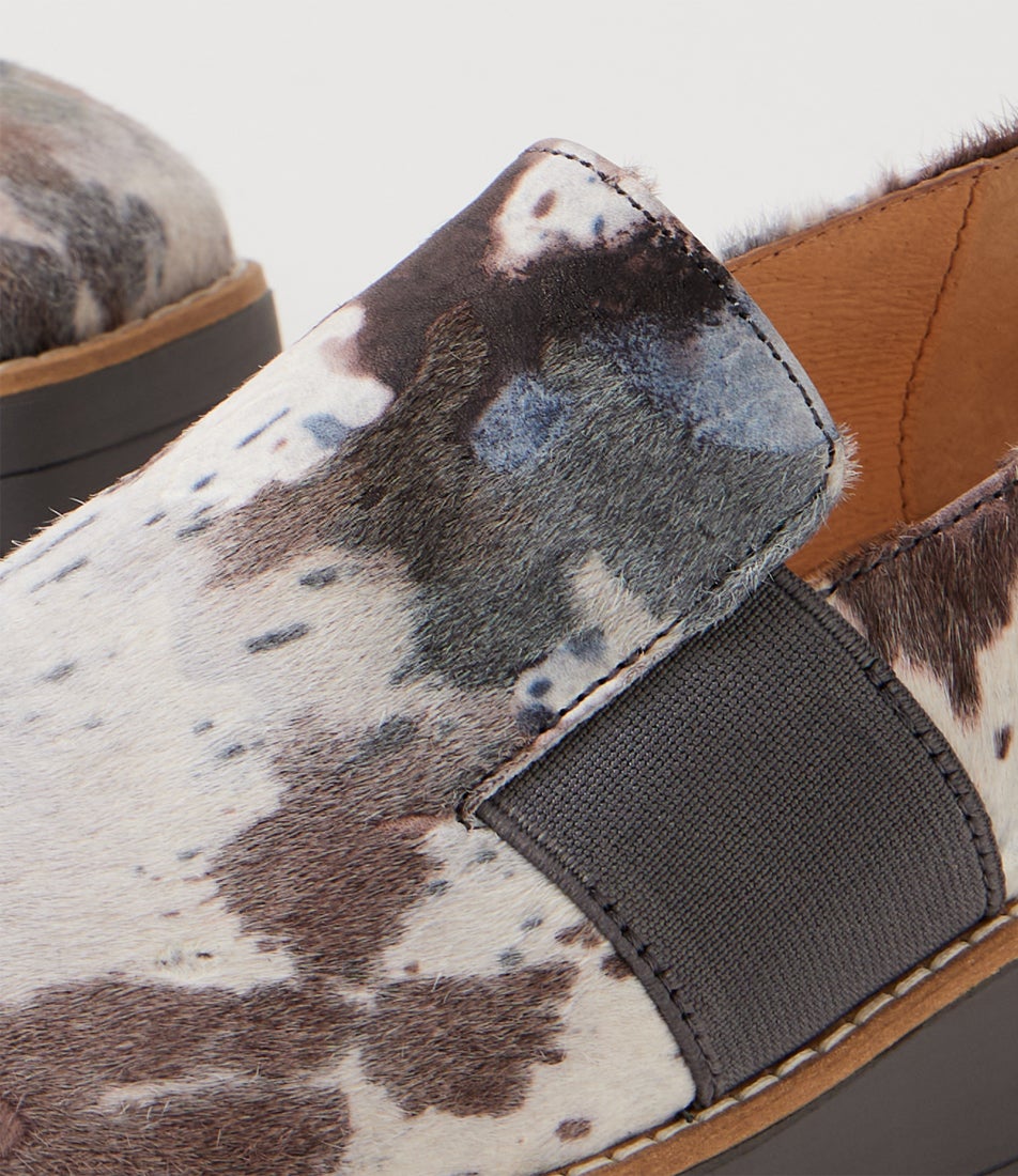 Desco Grey Mix Charcoal Pony Loafers Desco Grey Mix Charcoal Pony Loafers
