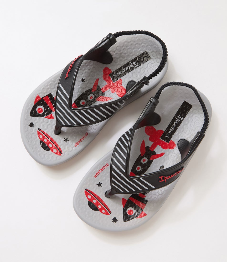 Anat Soft Baby Toddler Black Grey Sandals