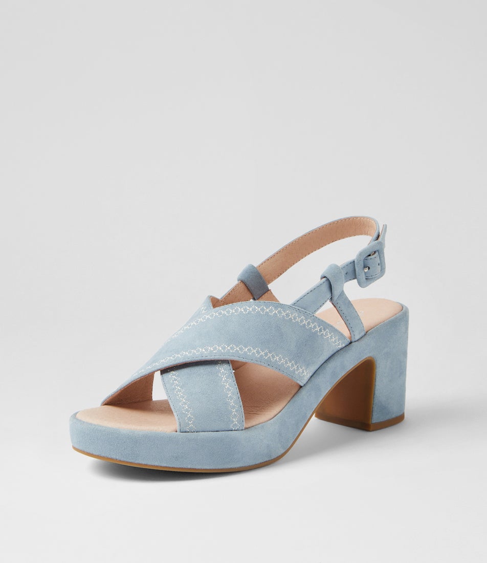 Bynndi Denim Suede Sandals