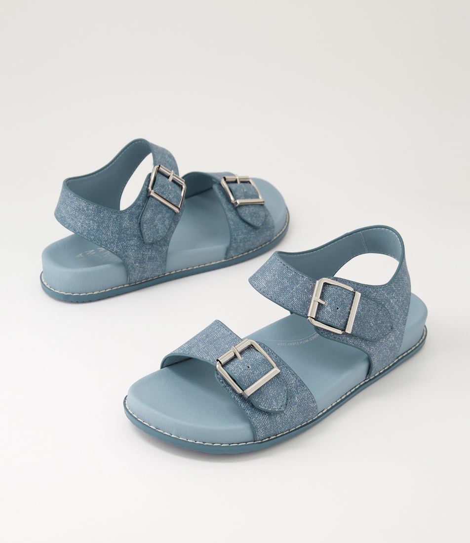 Hastice W Blue Denim Sole Leather Sandals
