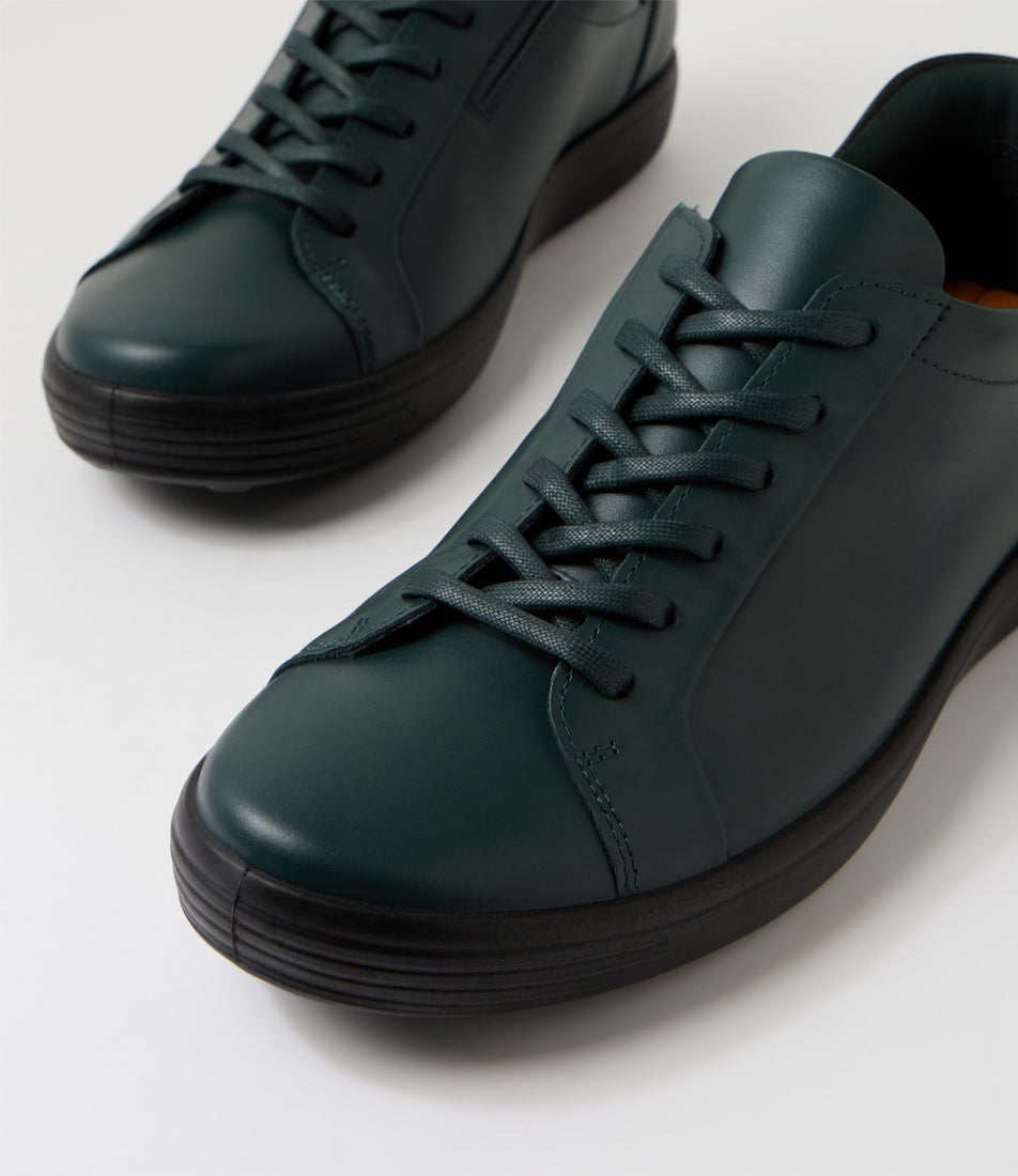 Soft 7 M Sea Tangle Black Leather Sneakers