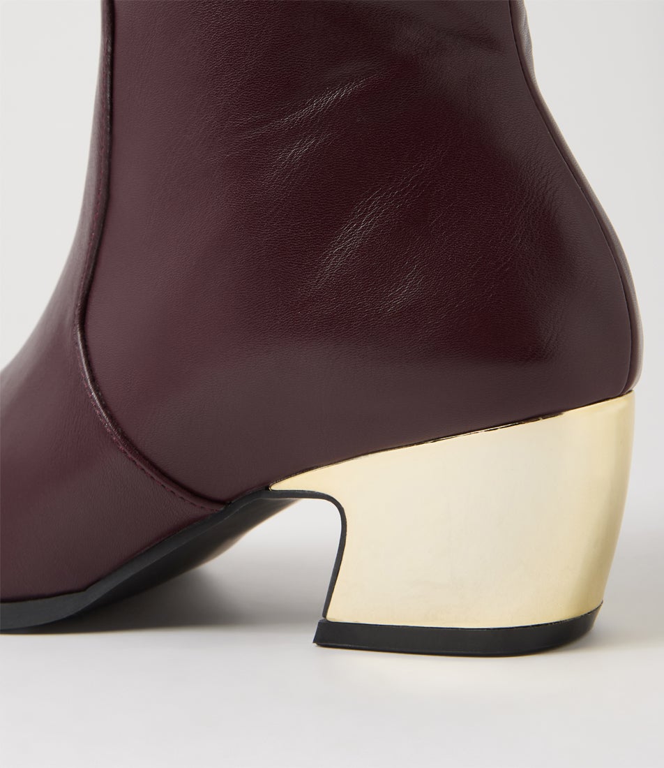 Pistoni Wine Ankle Boots