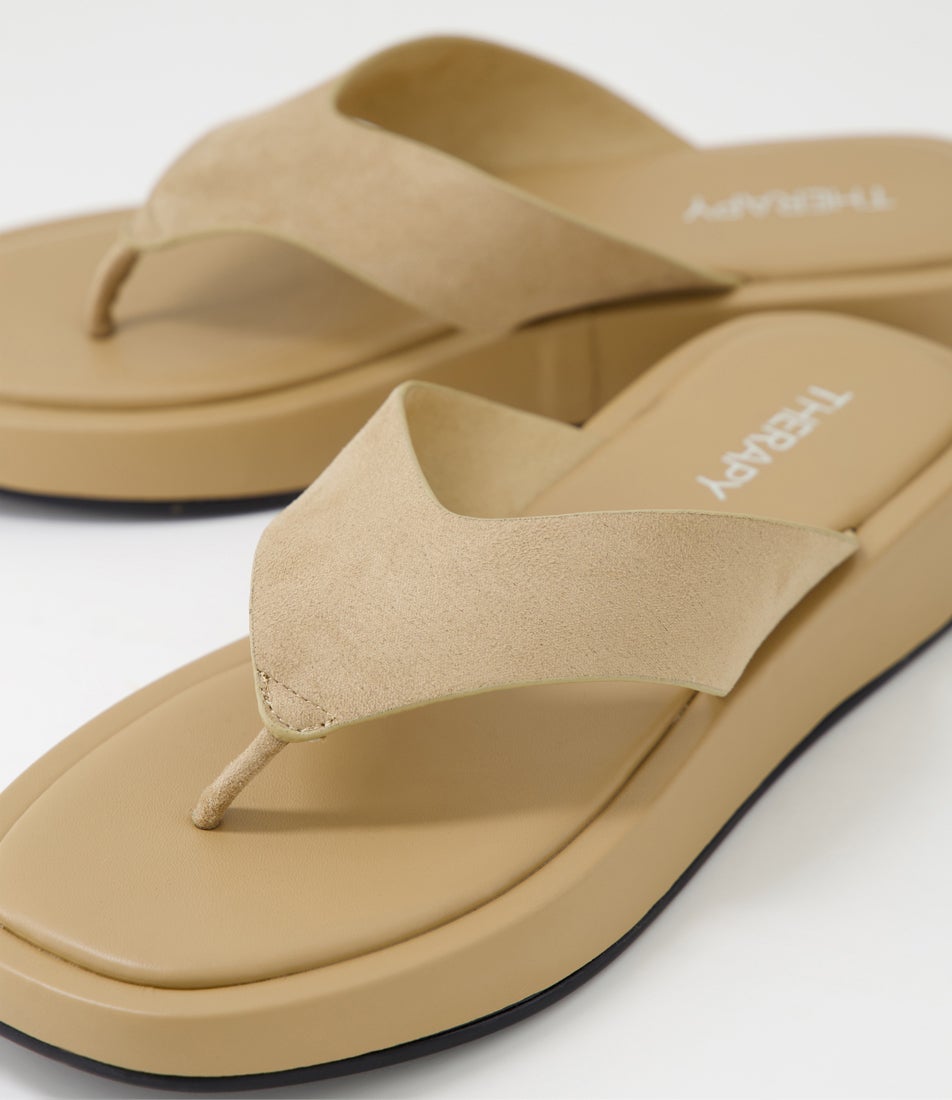 Veda Cashew Microsuede Thongs