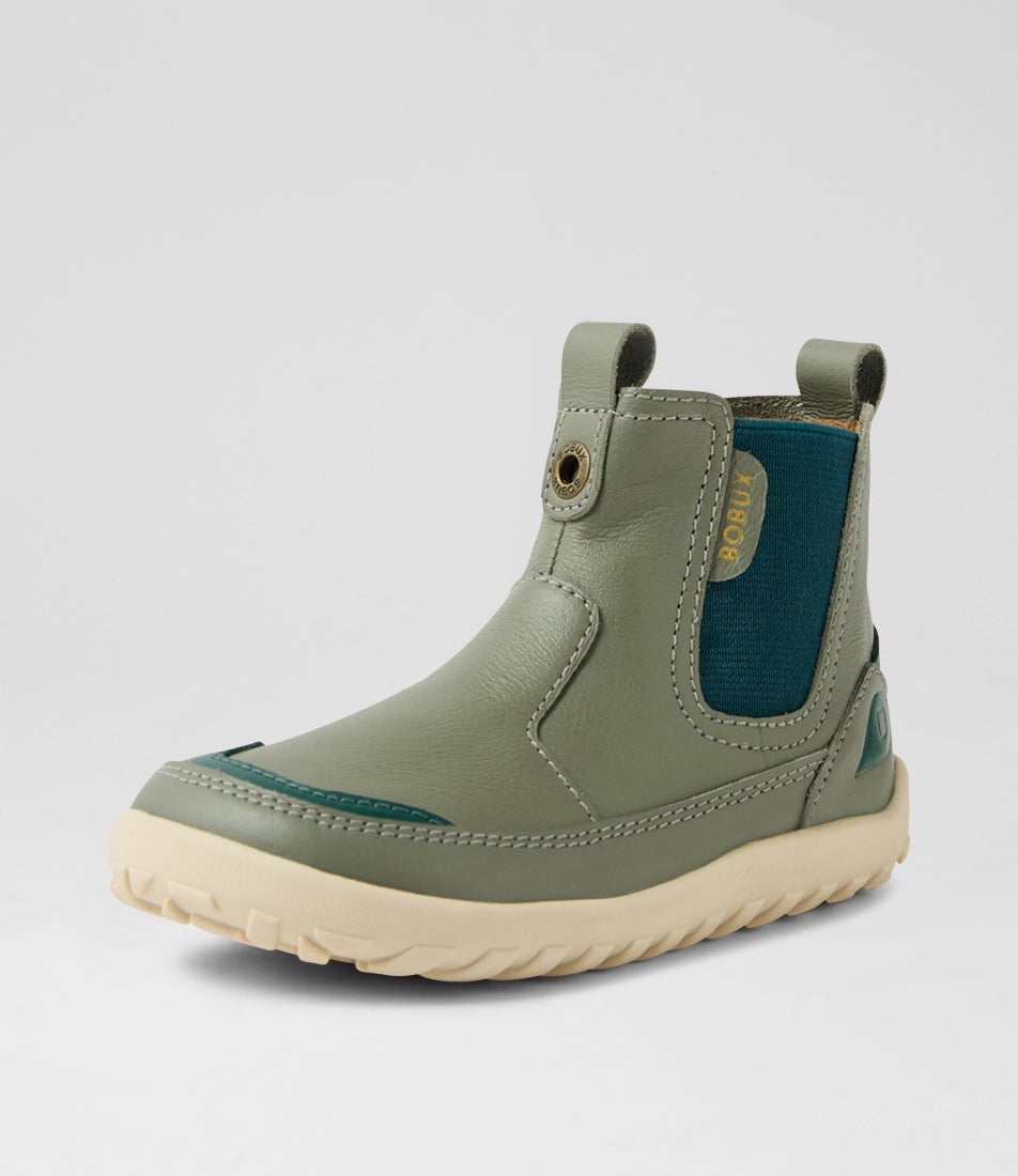 Iw Trail Toddler Vetiver Leather Ankle Boots Iw Trail Toddler Vetiver Leather Ankle Boots