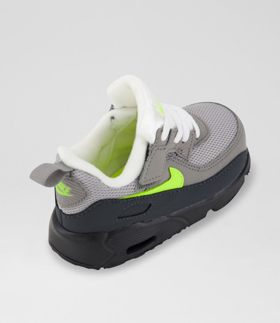 Air Max 90 Toddler Black Neon Yellow Anthracite Fabric Sneakers