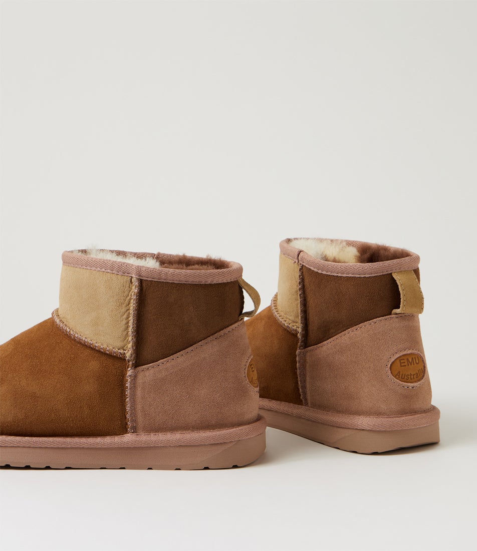 Stinger Micro Patchwork Chestnut Suede Slippers