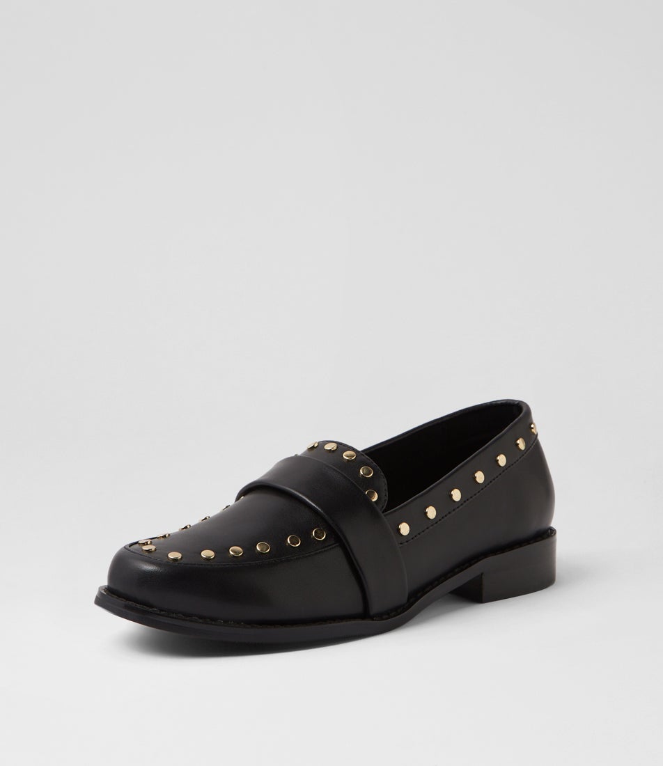 Harlow Loafer Black Stud Loafers