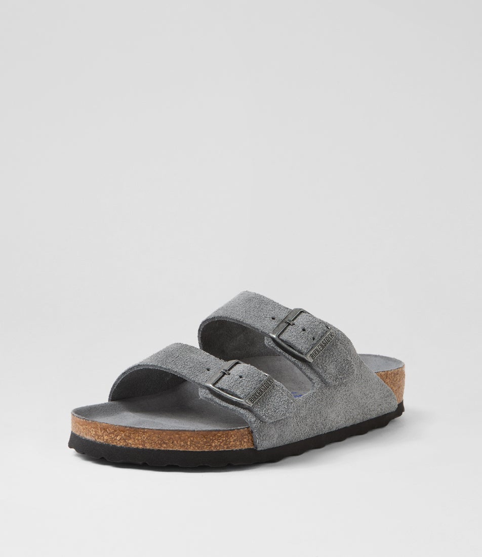 Arizona Sfb Mens Basalt Grey Suede Slides
